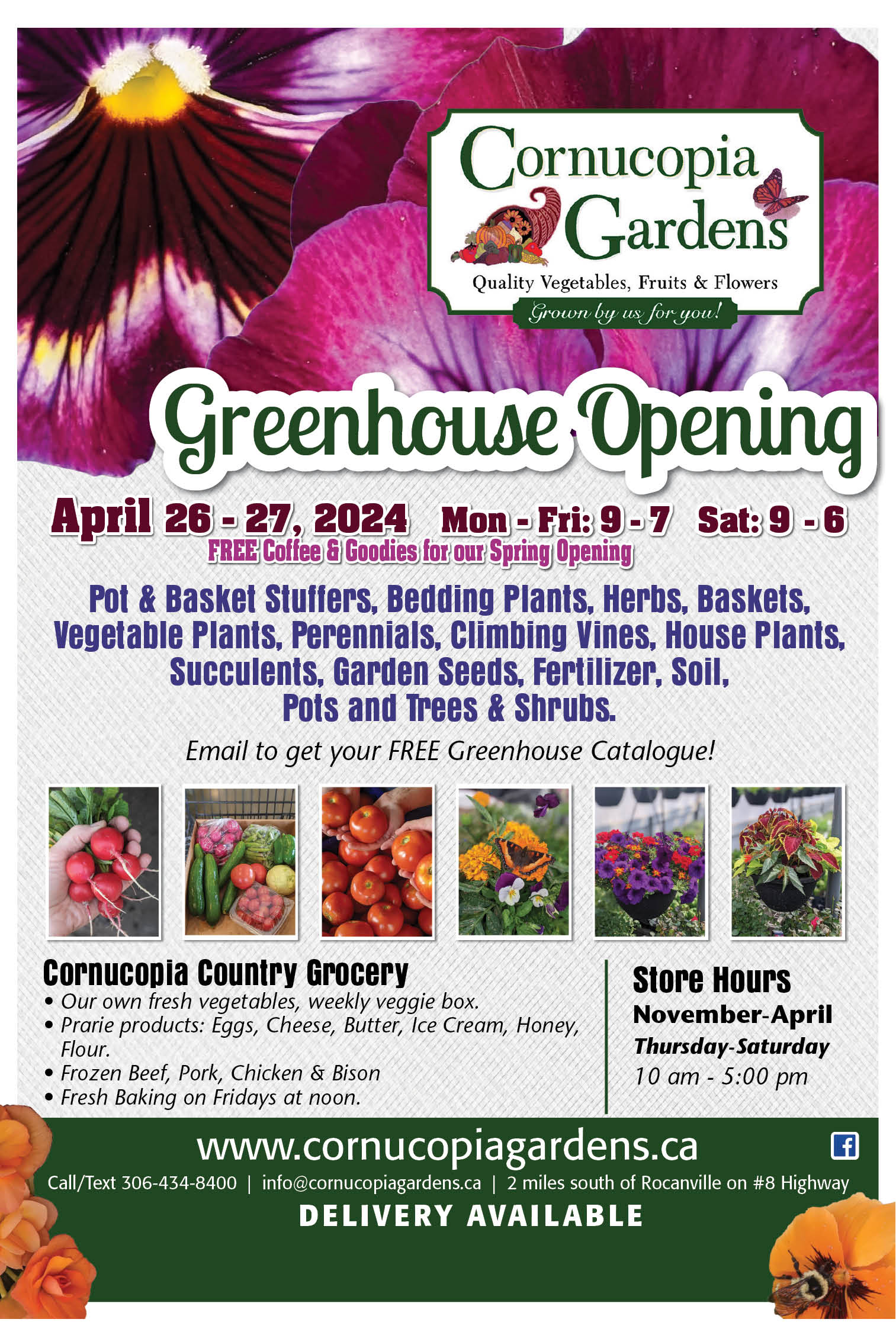 Cornucopia Gardens Spring Opening